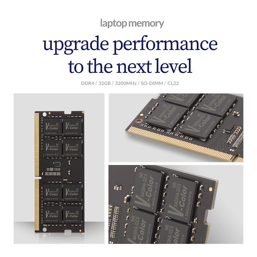 Amazon.com: V-Color DDR4 32GB (32GBx1) 3200MHz CL22 2Rx8 Dual Rank